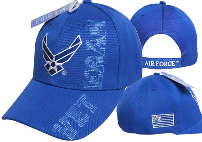 United Stated Air Force Hat - Wings Backstitch Veteran CAP593G