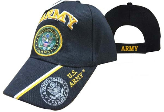 United States Army Hat "ARMY" Seal/Gold Text w/Shadow Bill