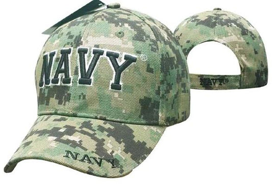 United States Navy Hat "NAVY" (LG WHT TEXT)-Digi CAP602DC