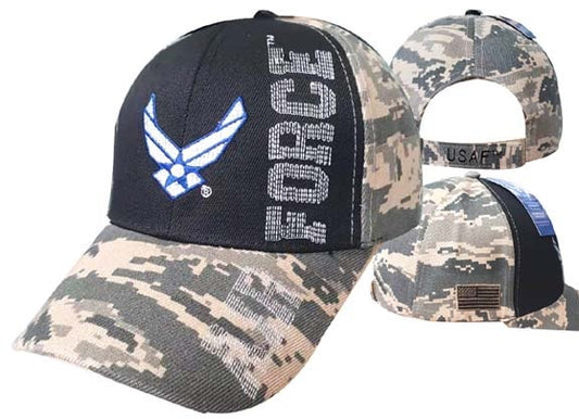 United States Air Force Hat- Wings Logo Flag CAP603K
