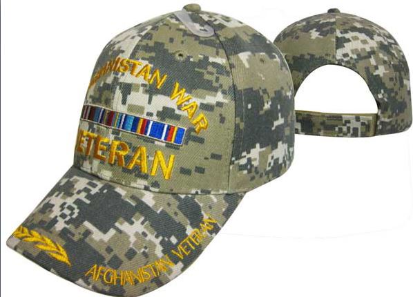 United States Military Hat - Afghanistan War Veteran Leaf Digi CAP782C