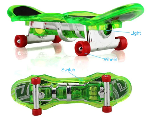 Finger Skateboard With Light 6614 SOLD BY THE DOZEN