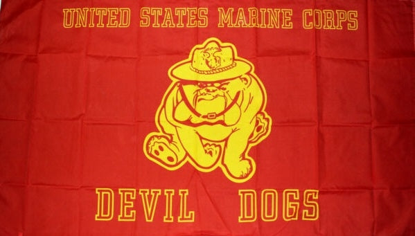 Flag - Marine Devil Dog 1407 3X5