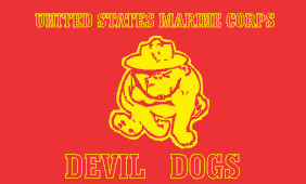Flag - Marine Devil Dog 1407 3X5