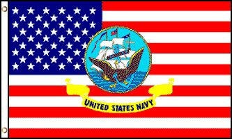 Flag - USA / Navy 3X5 #2857