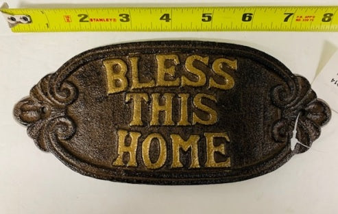 Texas Decor - Cast Iron G014 Bless This Home