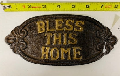 Texas Decor - Cast Iron G014 Bless This Home