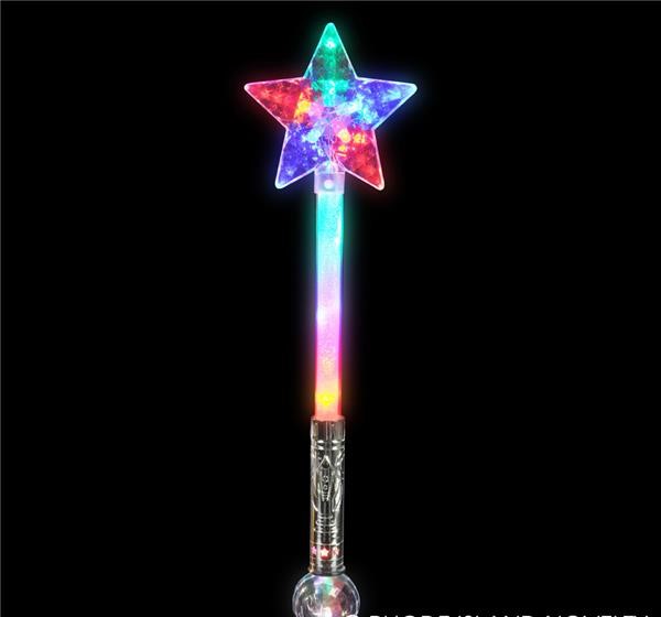 Star Wand w/ball, 21 inch, light-up