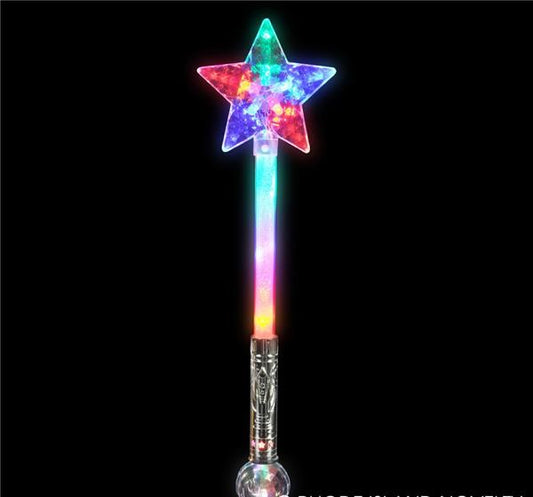 Star Wand w/ball, 21 inch, light-up