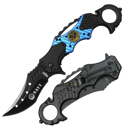 KNIFE RT4501-NA NAVY KARAMBIT