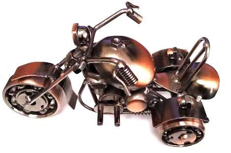 Texas Decor - Metal Motorcycle M26ABCD-1
