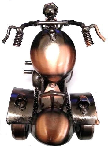 Texas Decor - Metal Motorcycle M26ABCD-1