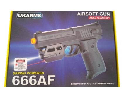 Airsoft Gun - 666AF w/Laser&Light