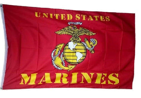 Flag - United States Marines w/Logo 1427