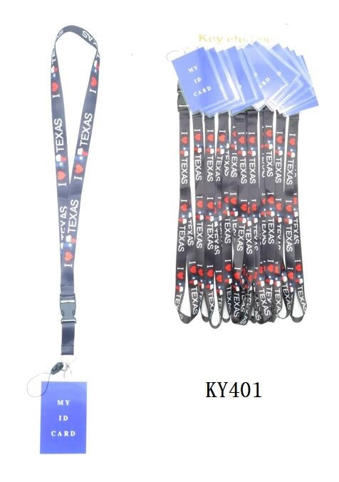 ID Holder KY401 I Love Texas SOLD BY THE DOZEN