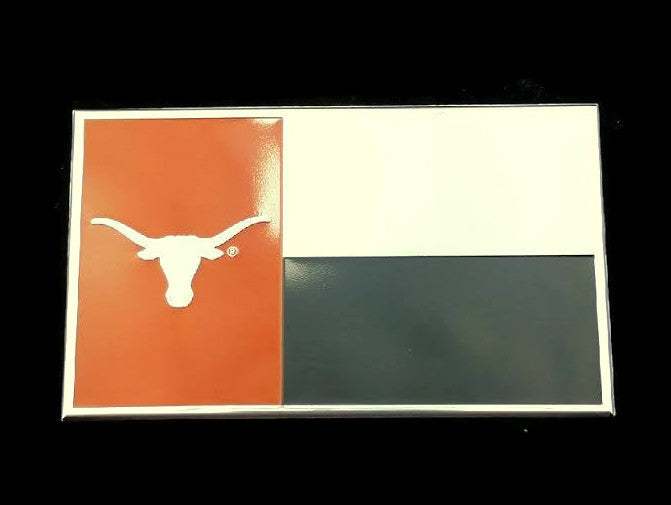 NCAA (UT) Texas Longhorns - State Flag Auto Emblem
