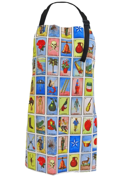 Loteria Apron- Multi Print