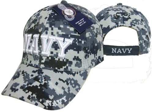 United States Navy Hat "NAVY" (LG WHT TEXT)-Digi CAP602DC