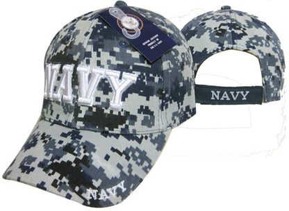 United States Navy Hat "NAVY" (LG WHT TEXT)-Digi CAP602DC