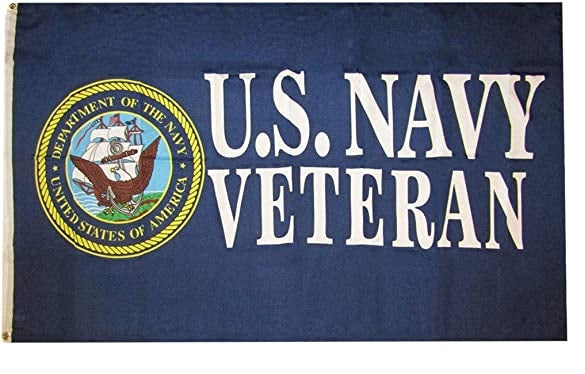 Flag - U.S. Navy Veteran Seal 3X5 #1314