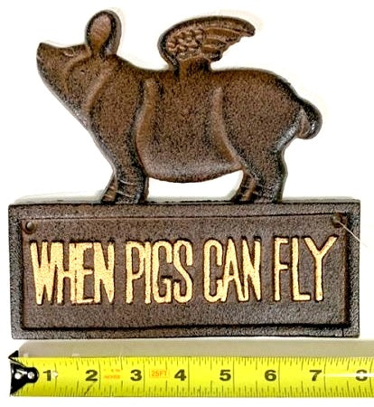 Texas Decor - When Pigs Fly G089