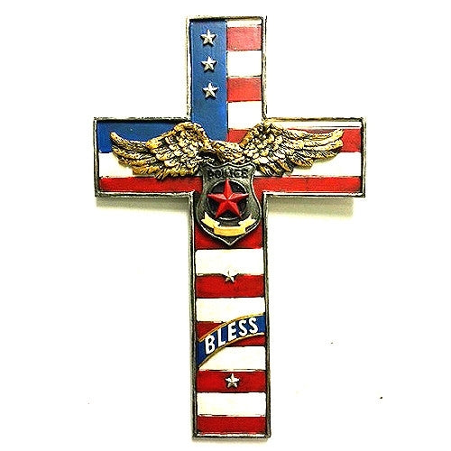 Texas Decor - Poly Police Cross XF-R0015
