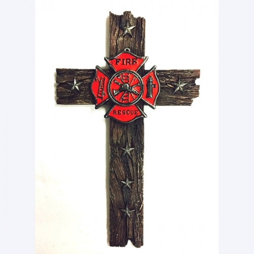 Texas Decor - Poly Fire Rescue Cross YC162437Y
