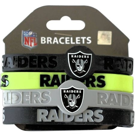 NFL Las Vegas Raiders Bracelet 4pc Set