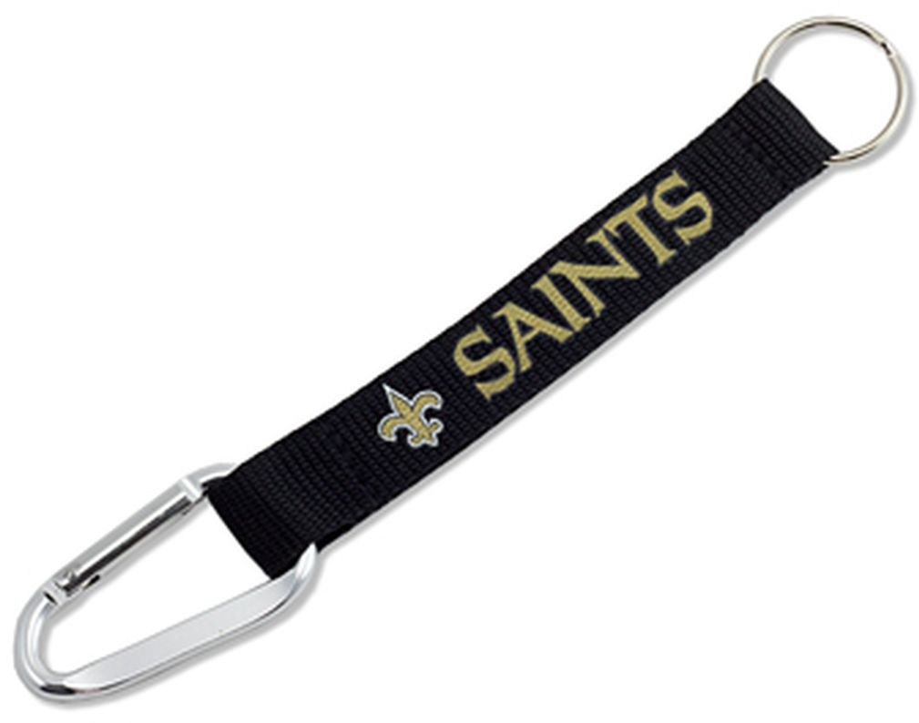 NFL New Orleans Saints Carabiner Lanyard Keychain