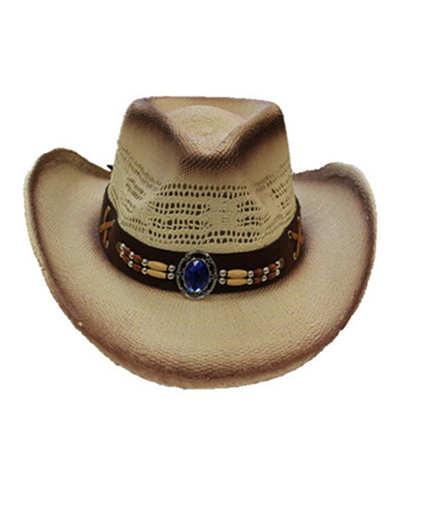 Straw Hat - Blue Stone 3630C