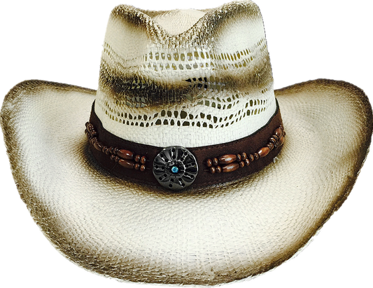 Straw Hat - Wood Band 3630F