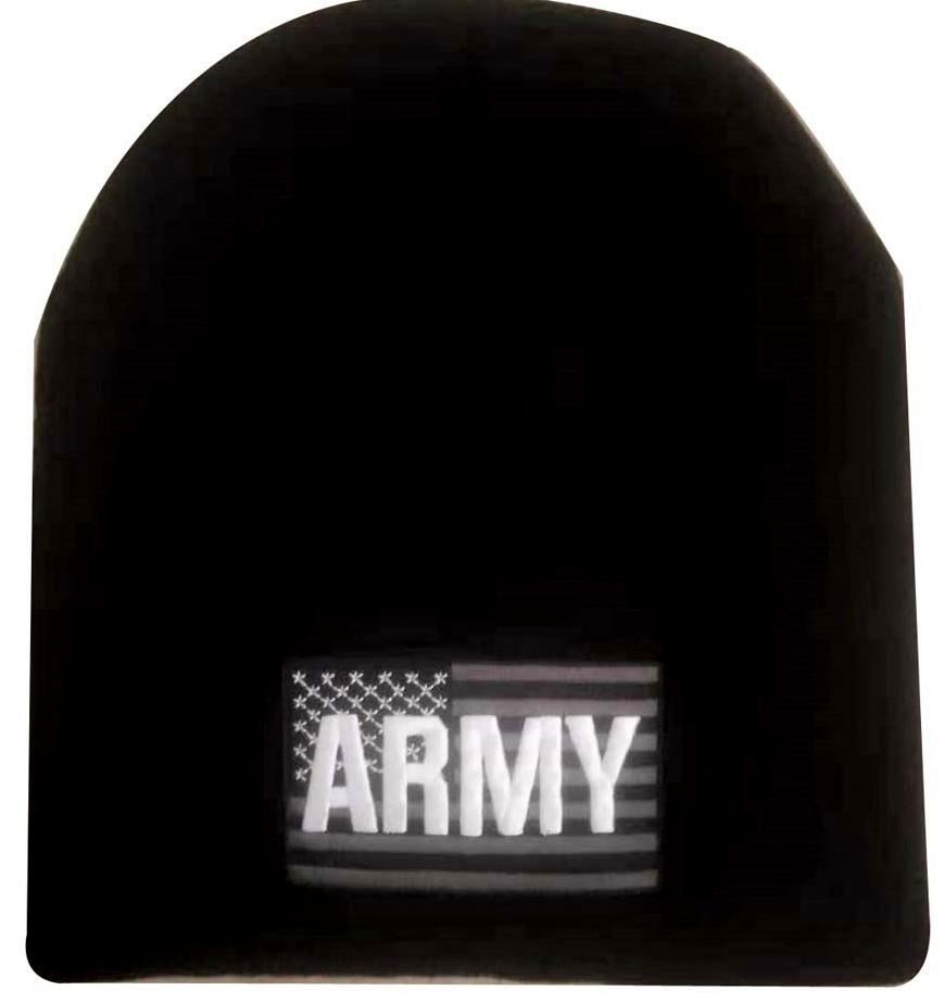 Military Beanie - U.S. Army Flag ATop WIN601F