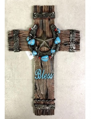 Texas Decor - YC1115 Horseshoe Cross